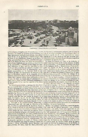 LAMINA ESPASA 24417: Playa de Casablanca