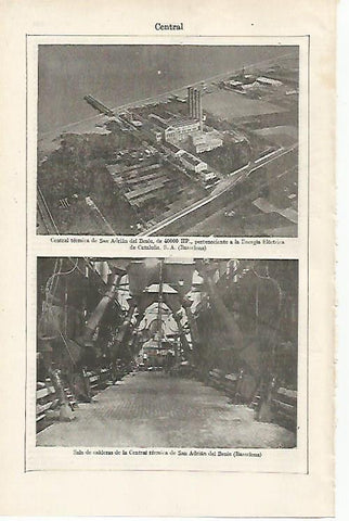 LAMINA ESPASA 24424: Central termica de Sant Adria del Besos