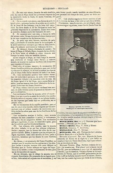 LAMINA ESPASA 24429: Estola de canonigos españoles