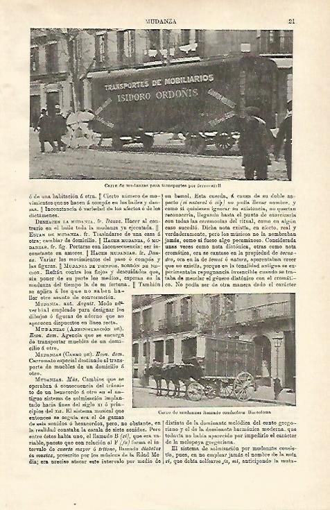 LAMINA ESPASA 24434: Carro de mudanzas para ferrocarril