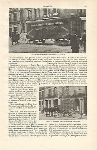 LAMINA ESPASA 24434: Carro de mudanzas para ferrocarril