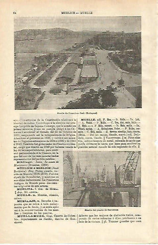 LAMINA ESPASA 24444: Muelle de Francisco Jose en Budapest