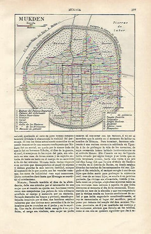 LAMINA ESPASA 24478: Plano de Mukden