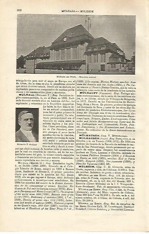 LAMINA ESPASA 24486: Estacion central de Mulheim am Rhein