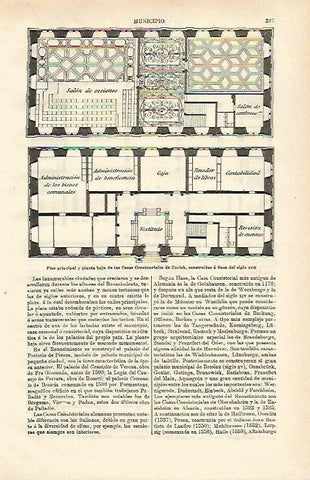 LAMINA ESPASA 24493: Casas Consistoriales de Zurich