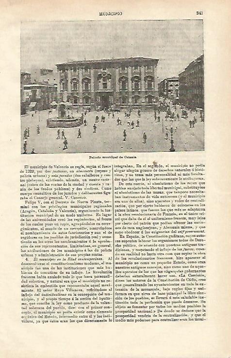LAMINA ESPASA 24501: Palacio municipal de Catania