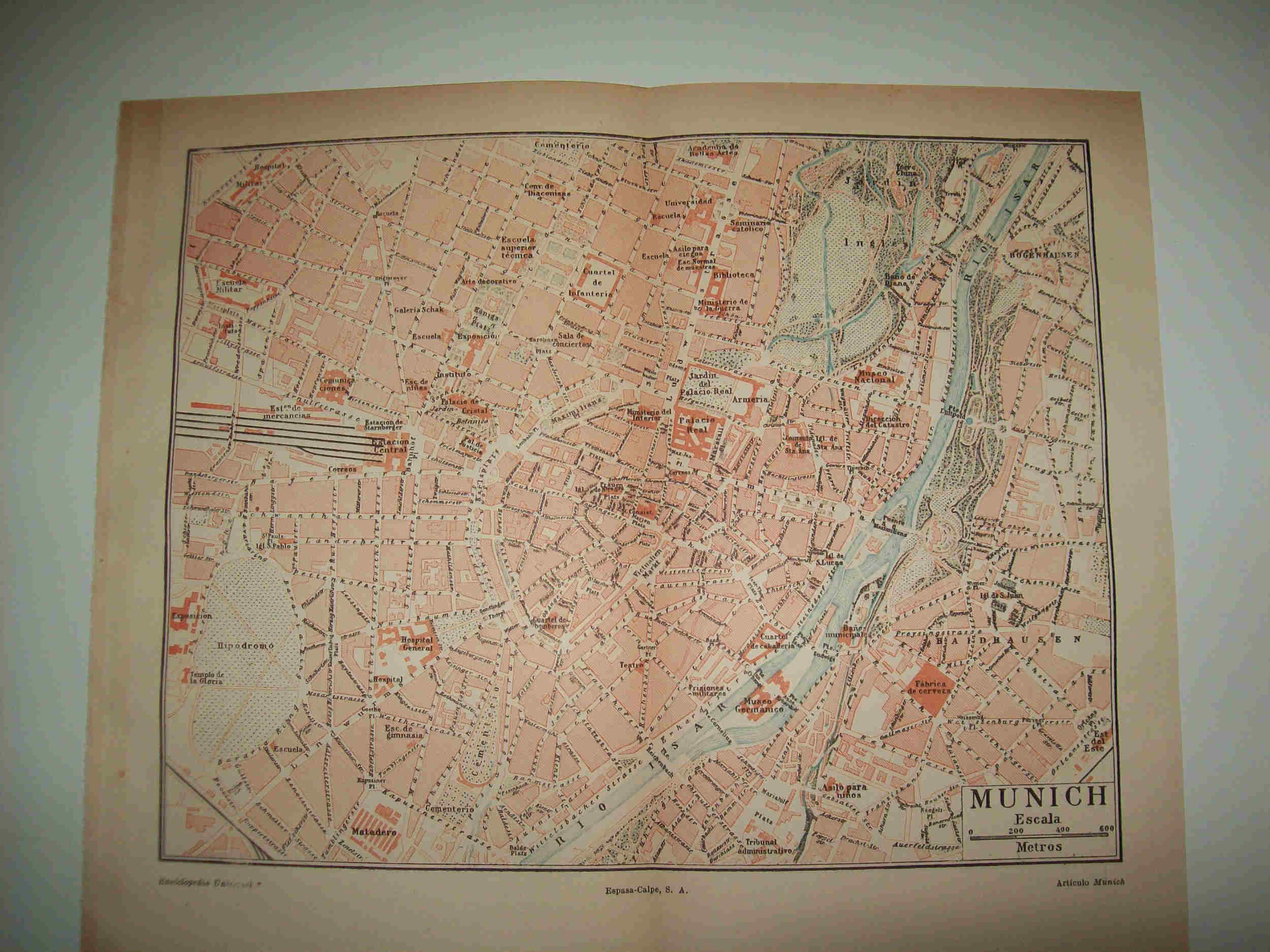 LAMINA ESPASA 24506: Plano de Munich