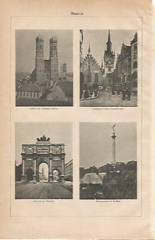 LAMINA ESPASA 24512: Monumento a la Paz y Arco de Munich