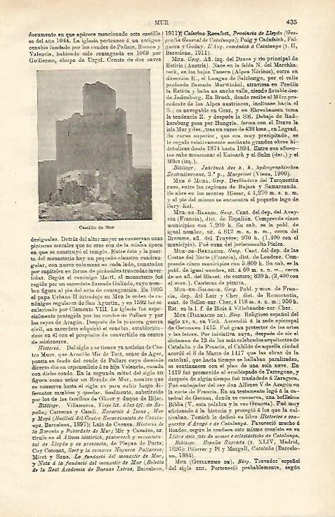 LAMINA ESPASA 24528: Castillo de Mur