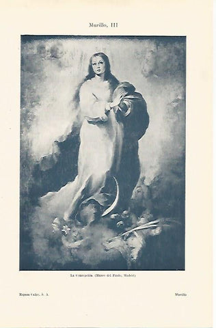 LAMINA ESPASA 24559: La Concepcion por Murillo