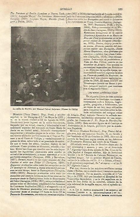 LAMINA ESPASA 24564: La caida de Murillo por M. Cabral Bejarano