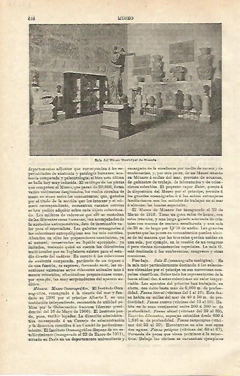 LAMINA ESPASA 24578: Sala del Museo Municipal de Brescia