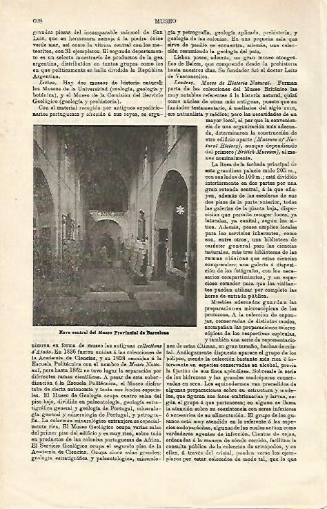 LAMINA ESPASA 24580: Museo Provincial de Barcelona