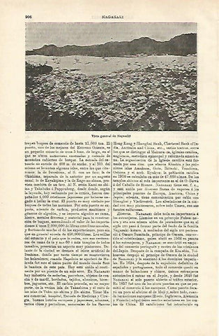 LAMINA ESPASA 24624: Vista de Nagasaki