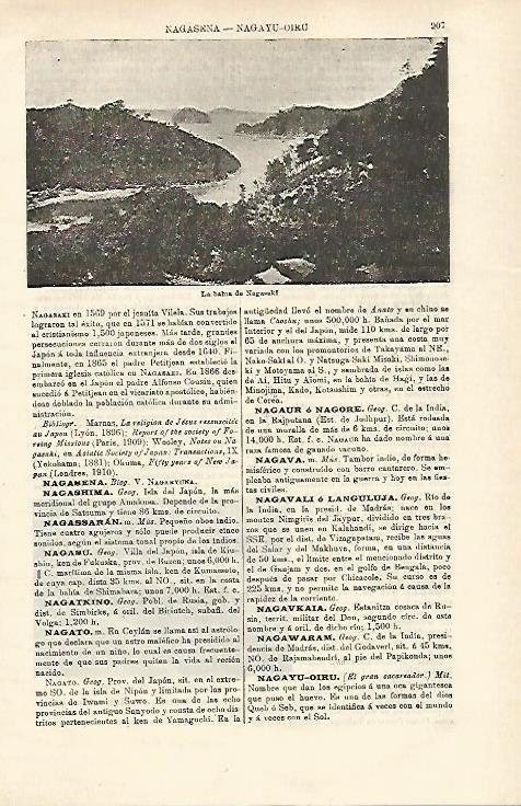 LAMINA ESPASA 24625: Bahia de Nagasaki