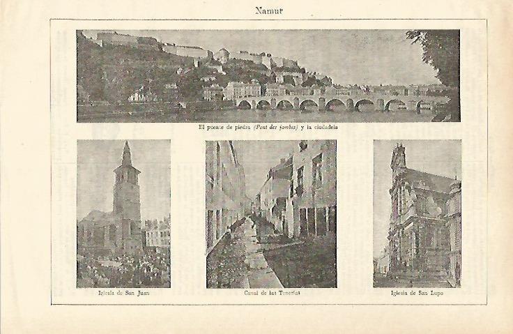 LAMINA ESPASA 24638: Vistas de Namur