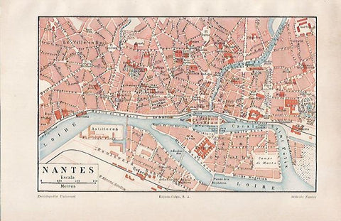 LAMINA ESPASA 24644: Plano de Nantes