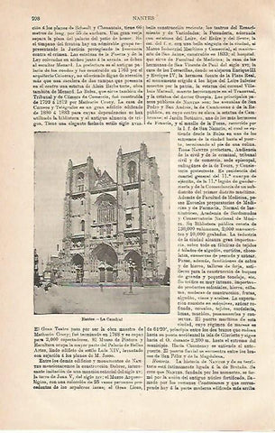 LAMINA ESPASA 24645: Catedral de Nantes
