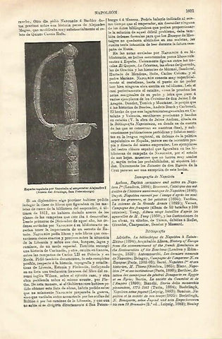 LAMINA ESPASA 24654: Espada regalada por Napoleon a Alejandro I 