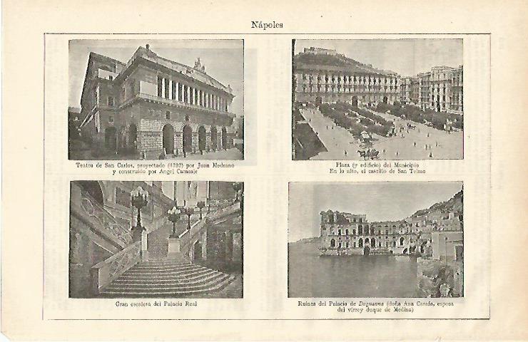LAMINA ESPASA 24660: Edificios de Napoles