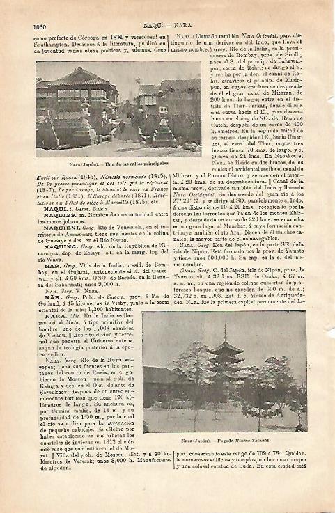 LAMINA ESPASA 24665: Calle de Nara en Japon