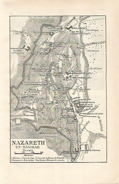 LAMINA ESPASA 24708: Plano de Nazaret