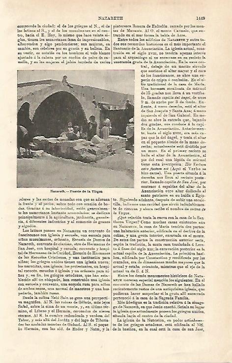 LAMINA ESPASA 24710: Fuente de la Virgen en Nazaret
