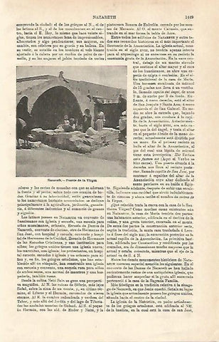 LAMINA ESPASA 24710: Fuente de la Virgen en Nazaret
