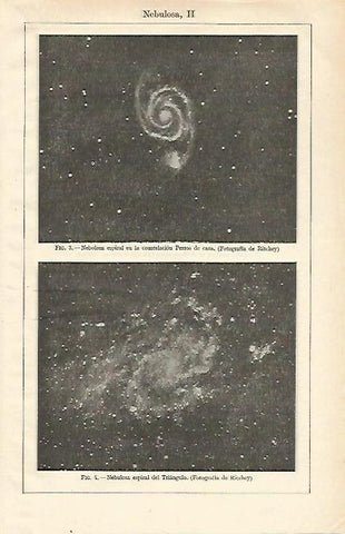 LAMINA ESPASA 24716: Nebulosa en la constelacion Perros de Caza