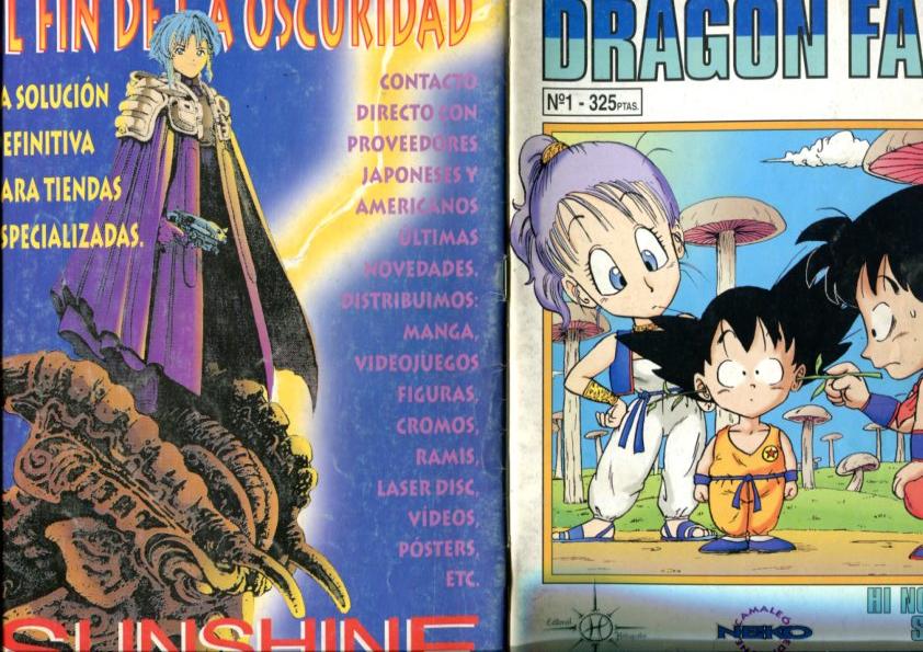 Dragon Fall numero 01 (firma y dibujo primera pagina de los autores)