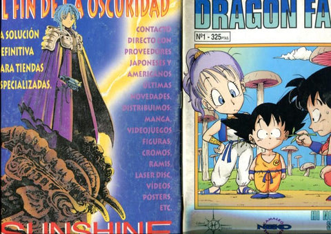 Dragon Fall numero 01 (firma y dibujo primera pagina de los autores)