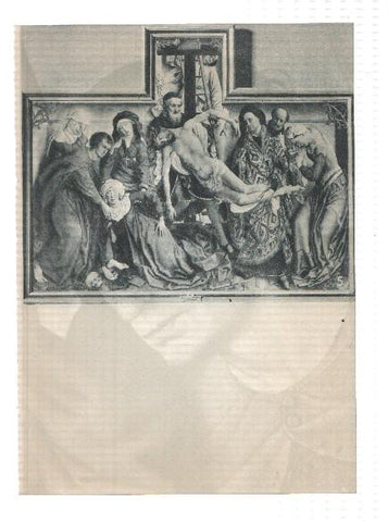 El Museo del Prado, laminas 05 y 06: El descendimiento de la cruz y fragmento del cuadro (Van  der Weyden)