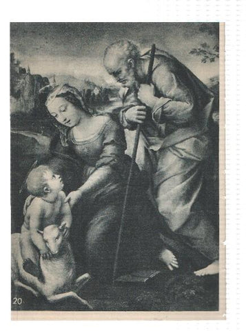 El Museo del Prado, laminas 19 y 20: El Cardenal y La Sagrada Familia (Rafael)