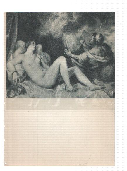 El Museo del Prado, laminas 21 y 22: Danae recibiendo la lluvia de oro y Venus y Adonis (Tiziano)