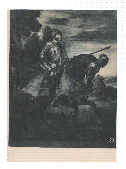 El Museo del Prado, laminas 23 y 24: Carlos V en la batalla de Muhlberg y Doña Isabel de Portugal (Tiziano)