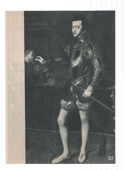 El Museo del Prado, laminas 25 y 26: Felipe II y Alocucion del marques del basto (Tiziano)