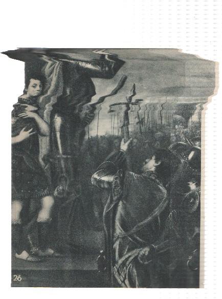 El Museo del Prado, laminas 25 y 26: Felipe II y Alocucion del marques del basto (Tiziano)
