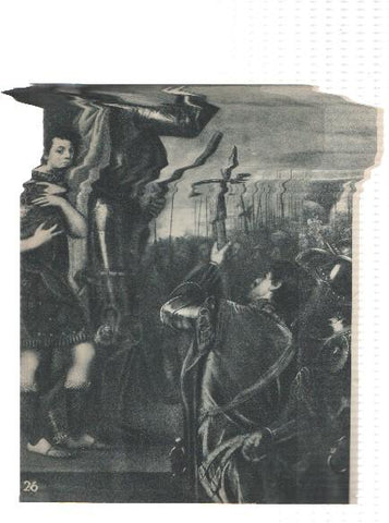 El Museo del Prado, laminas 25 y 26: Felipe II y Alocucion del marques del basto (Tiziano)