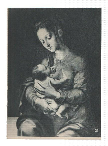 El Museo del Prado, laminas 31 y 32: La Virgen y el Niño (Luis Morales) y La infanta Isabel Clara Eugenia (Sanchez Coello)