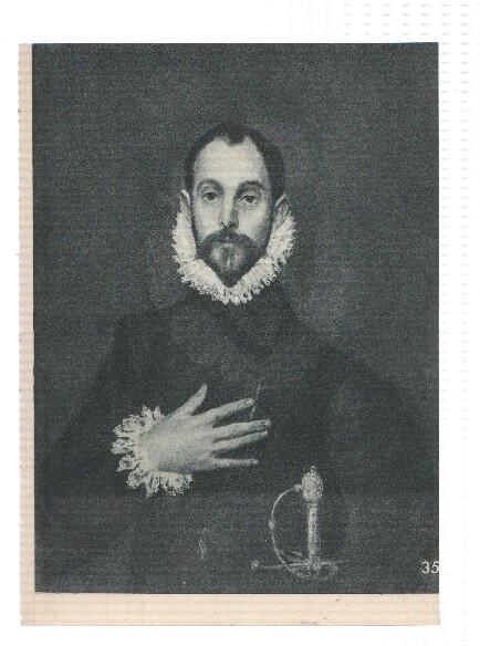 El Museo del Prado, laminas 35 y 36: El caballero de la mano en el pecho y Un Caballero (El Greco)