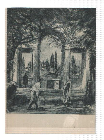 El Museo del Prado, laminas 55 y 56: Jardin de la villa de Medicis (Velazquez) y La duquesa de feria (Antonio Moro)