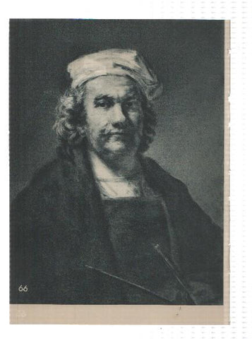 El Museo del Prado, laminas 65 y 66: Retrato de musico (Van Dyck) y Autorretrato (Rembrandt)