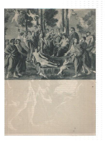 El Museo del Prado, laminas 69 y 70: Adoracion de los pastores (Mengs= y El parnaso (Poussin)