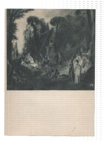 El Museo del Prado, laminas 73 y 74: Fiesta en un parque y Baile campestre (Watteau)