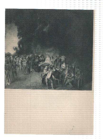 El Museo del Prado, laminas 73 y 74: Fiesta en un parque y Baile campestre (Watteau)