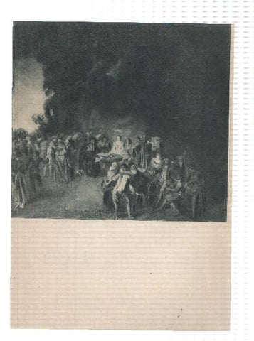 El Museo del Prado, laminas 73 y 74: Fiesta en un parque y Baile campestre (Watteau)