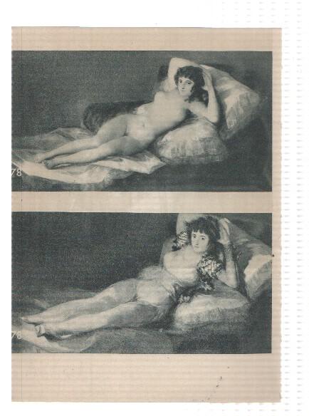 El Museo del Prado, laminas 77 y 78: La familia de Carlos V y Maja desnuda + Maja vestida (Goya)