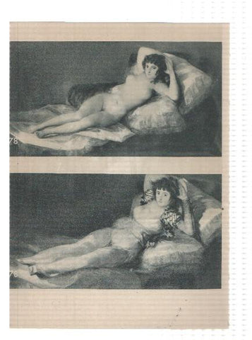 El Museo del Prado, laminas 77 y 78: La familia de Carlos V y Maja desnuda + Maja vestida (Goya)
