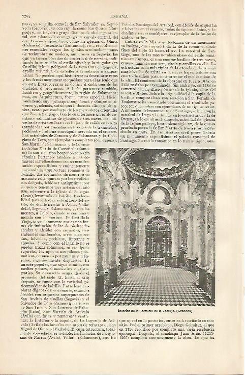 LAMINA ESPASA 10346: Sacristia de la Cartuja de Granada