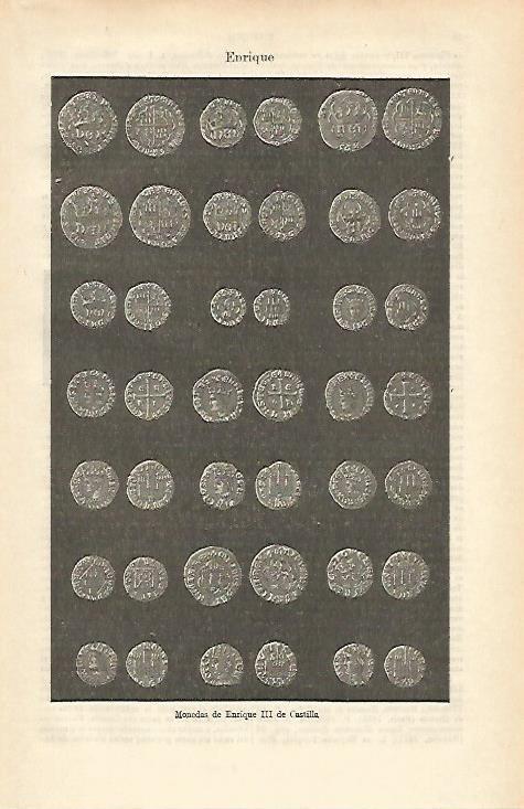 LAMINA ESPASA 16046: Monedas de Enrique III de Castilla